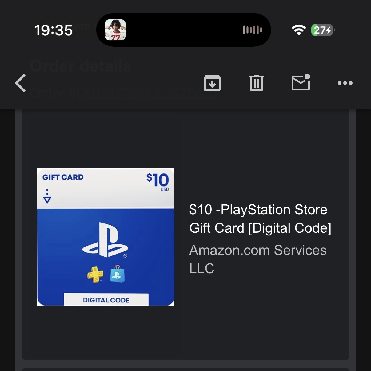 Playstation card