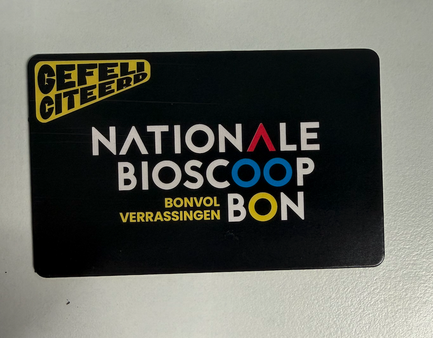 Nationale Bioscoop Bon cadeaubon