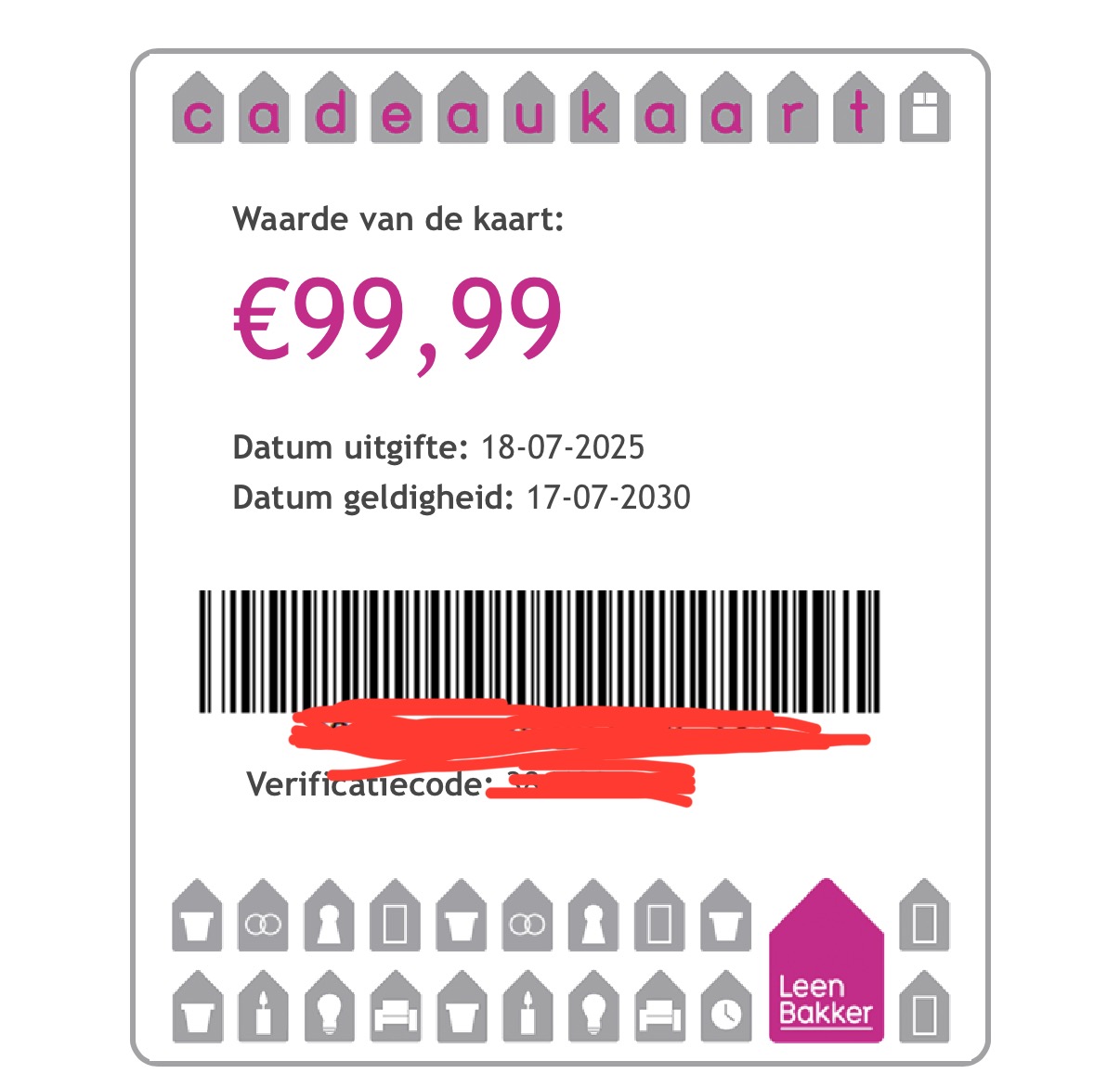 Leen Bakker cadeaubon